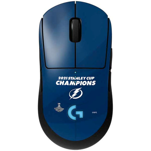 NHL 2021 Stanley Cup Champions Tampa Bay Lightning G Pro Wireless Gaming Mouse Skin